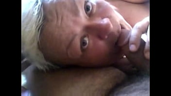 Preview 1 of German Mature Sauna - I gave her a cock in her mouth to suck she sucks for a long time