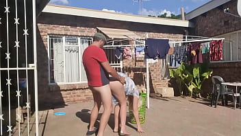 Preview 2 of Bangla Magir Cudacudi - Outdoor fucking while taking off the laundry