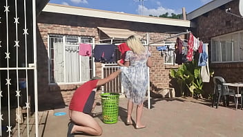 Preview 1 of Bangla Magir Cudacudi - Outdoor fucking while taking off the laundry
