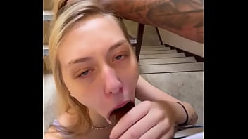Preview 4 of Sex Westend - GakTrizzy fucked my mouth in the elevator