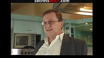 Preview 1 of 18 Age Xxx Com - Hot mature woman cheating her old husband with a young boy in kitchen