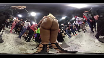 Preview 2 of Etv Jasmine Hot With Marla - Booty Clappin&#039_ at Exxxotica NJ 2021 in 360 degree VR