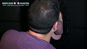 Preview 4 of Hegre Orgasm Hd - Masked straight dude gets a Glory hole blow job