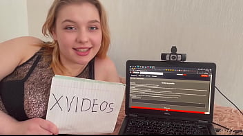 Preview 2 of Two Young Blond Watching Porn - Verification video