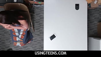 Preview 1 of Www Xnxx Tante Indo - UsingTeens   -   Teen Latina Tiny Tits Avi Love Caught Stealing Fucked In Ass By Security Guard
