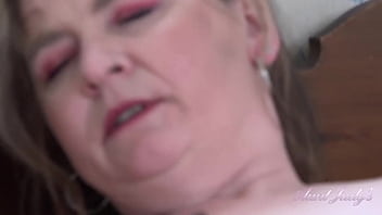 Preview 4 of Sixcy Room - AuntJudys - 45yo Big Tit MILF Nel in Stockings &amp_ Lingerie