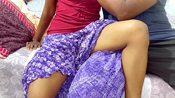 Preview 1 of Handjob And Ball Massage - Desi indian teen couple celebrating new year while romantic fucking