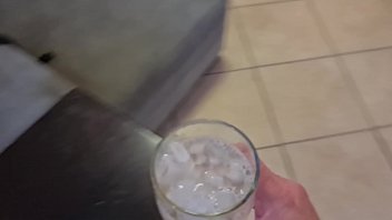 Preview 2 of Dog Sex And Woman - Stupid slut gets a surprise piss d. not knowing what she is d.ing
