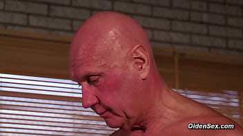 Preview 1 of Dog And Woman Xnxxxxcom - Old grandpa massages and fucks stunning blonde amateur teen
