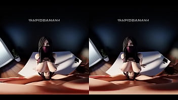 Preview 3 of Seachstepmom Glasses For Me - [VR] Fucking Mileena against a table