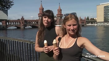 Preview 1 of Naked Girl On Tv - Sexy Lesbians Enjoy Each Other&#039_s Shaved Pussy