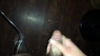 Preview 2 of Great Titv Hd Sex - My small dick makes a huge cumshot on my floorboards