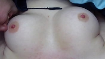Preview 3 of Bermuda Sluts - Husband licks his young wife&#039_s big natural tits and nipples