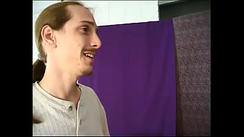 Preview 1 of Anime Lesbian Sucking Boobs - Naughty babe with long red hair gives a blowjob to her boyfriend in her parents&#039_ room