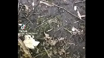 Preview 2 of Cum On Dick Comp - Piss in woods