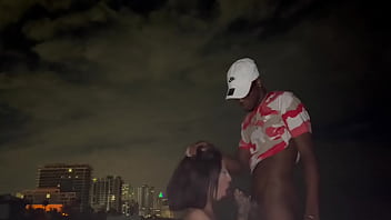 Preview 2 of Bilu Hubel Muvi - BigDaddyKJ: Mexican Slut Takes Big Black Cock On Miami Beach