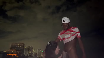 Preview 1 of Bilu Hubel Muvi - BigDaddyKJ: Mexican Slut Takes Big Black Cock On Miami Beach