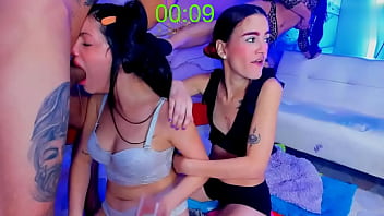 Preview 2 of Pornostae - explosive deep throat a huge cock ocmo destroys the throat