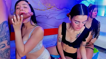 Preview 1 of Pornostae - explosive deep throat a huge cock ocmo destroys the throat