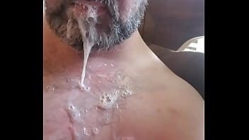 Preview 4 of Macromastia Cum Shot - Girlfriend Sucked Off our Friend and Filmed me Eating his Cum