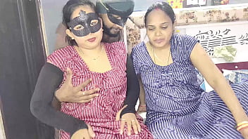 Preview 1 of Cogiendo La Cuca De Mi Prima - XXX threesome fucking of cheerful Devrani-Jethani after licking pussy