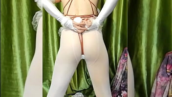 Preview 1 of Findjohn E Depth - [EroNekoKun] - BunnyBoy masturbation in BunnySuit with Corn Vibrator and Carrot Alternate Camera