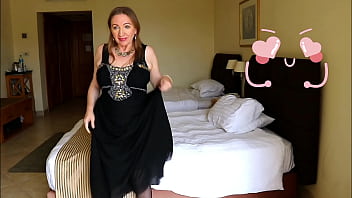Preview 2 of X Art Babe - How busty cougar gilf can Catch a Man&rsquo_s Eye: A Hotel Dance Romance in black stockings