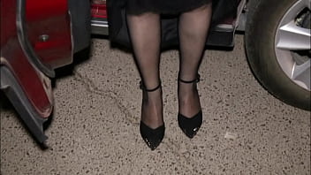 Preview 1 of X Art Babe - How busty cougar gilf can Catch a Man&rsquo_s Eye: A Hotel Dance Romance in black stockings