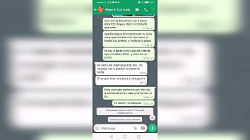 Preview 2 of Fakeing Sex - Conversaci&oacute_n con mi ex - novio por WhatsApp y terminamos follando