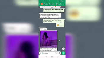 Preview 4 of Fakeing Sex - Conversaci&oacute_n con mi ex - novio por WhatsApp y terminamos follando