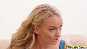 Preview 1 of Hot English Adult Blue Flm - Licking the fucking Milf clit is so damned hot and juicy. Charlotte Sins,  opens the door,  she casually invites Pristine and Jimmy inside to chat. The only way she&#039_ll forgive Jimmy is if he has sex with her!
