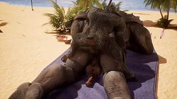 Preview 2 of Faye Punish - Djablo monta el jugoso culo de rhino en la playa nudista- Wild Life