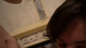 Preview 1 of Dude Gil - Girlfriend with short hair style giving a blowjob
