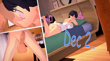 Preview 1 of Teenager Flashing - Komi shuuko giving it to her daughter&#039_s boyfriend,  Hentai 3d animated tadano hitohito and komi shuuko sex