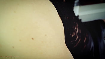 Preview 4 of Blowjob Sma - Under The Skirt Without Panties - Karina sexy blonde coffee time