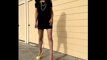 Preview 2 of Aylin Has Hadid - sissy faggot outside