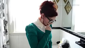Preview 4 of Brush Patantpee - Nerdy Secretary Gets Transformed into Horny Slutcretary