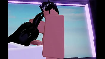 Preview 3 of Choti Bchi Video 18 Yer Xxx - Roblox emo/bunny girl gives a BWC a boob and a blow job.
