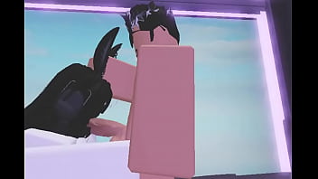 Preview 4 of Choti Bchi Video 18 Yer Xxx - Roblox emo/bunny girl gives a BWC a boob and a blow job.