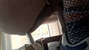 Preview 4 of Hot Local Mms Sex Hd - Yequis se pajea el culo con el mango de una tabla de cocina