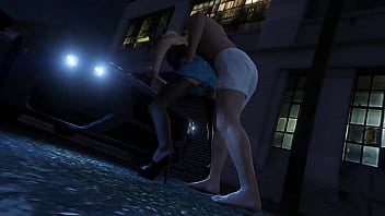 Preview 2 of Milkykandy Cam - GTA 5 - Michael gets another Hooker service