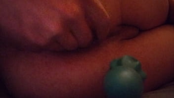 Preview 2 of Omegld - gaping my hole with a ribbed plug
