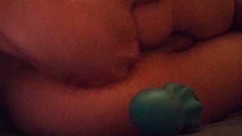 Preview 3 of Omegld - gaping my hole with a ribbed plug