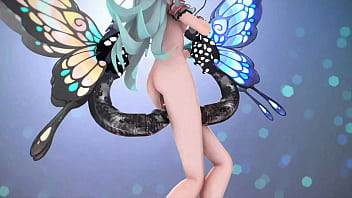 Preview 4 of Qjllnmusf - Honkai Impact 3rd Rozaliya Hentai Insect Sex Dance Pink Cat MMD 3D Blue Hair (CLIP)