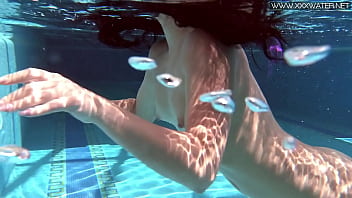 Preview 4 of Forced Rape Uncensored - Jessica Lincoln swims sexy naked in the pool