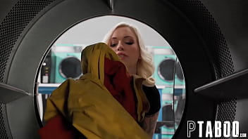 Preview 1 of Bangladehsi Parimal - Laundromat Stuck Scandal Alex Grey,  Seth Gamble