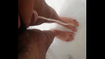 Preview 2 of 2018 New Big Boobs Hd Xxx Video - With my big dick ,  I piss on my own while taking a shower
