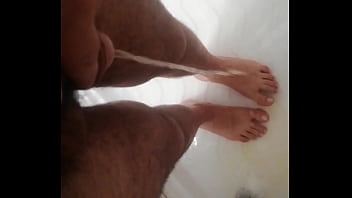 Preview 3 of 2018 New Big Boobs Hd Xxx Video - With my big dick ,  I piss on my own while taking a shower