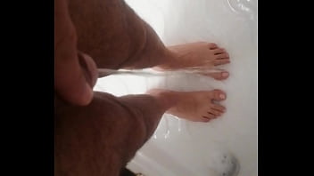 Preview 1 of 2018 New Big Boobs Hd Xxx Video - With my big dick ,  I piss on my own while taking a shower