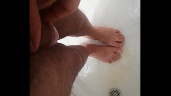Preview 4 of 2018 New Big Boobs Hd Xxx Video - With my big dick ,  I piss on my own while taking a shower